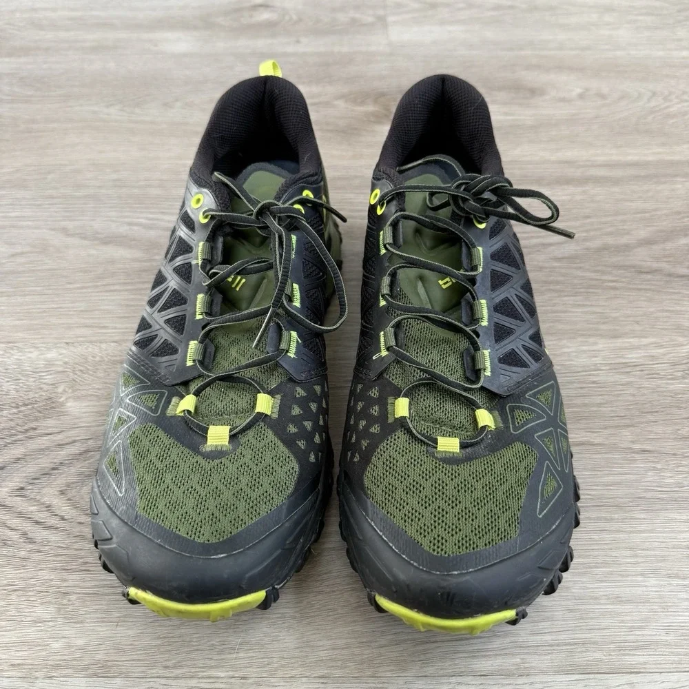 La Sportiva Bushido II Mens Size 11 Green Black Trail Running Shoes 2091-C